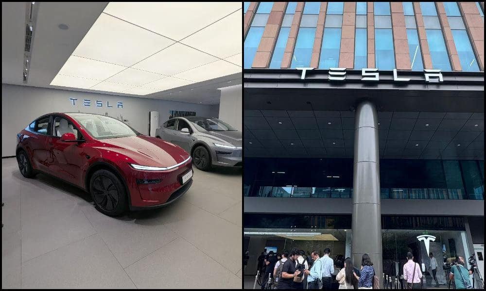 Tesla Opens New Showroom in New Delhi at Aerocity's Worldmark 3